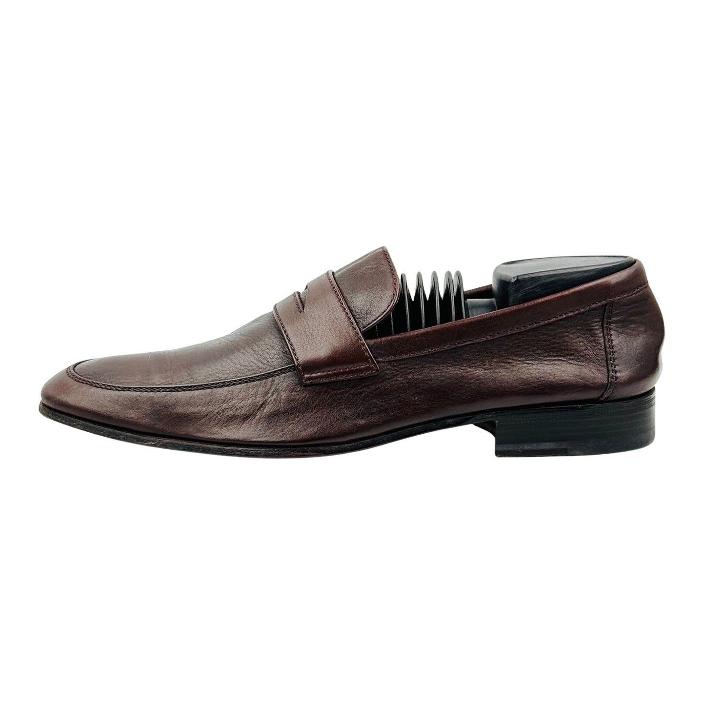 Moreschi Dark Brown Leather Penny Loafers (Size 40/40.5)