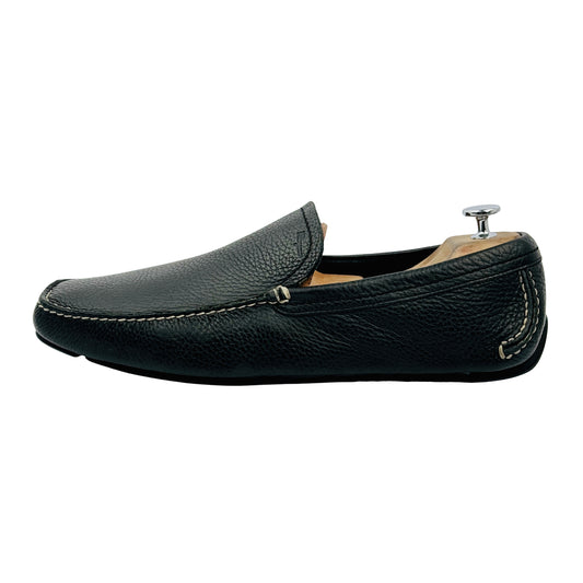 Salvatore Ferragamo Men's Black Grain Leather Loafers (Size 44.5/45)