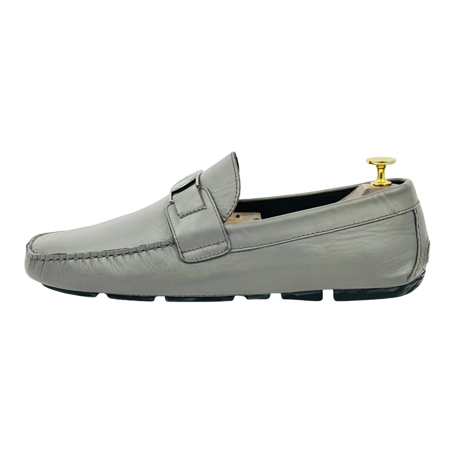 Versace Medusa Grey Loafers (Size 42/42.5)