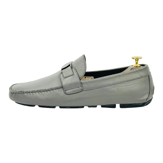 Versace Medusa Grey Loafers (Size 42/42.5)