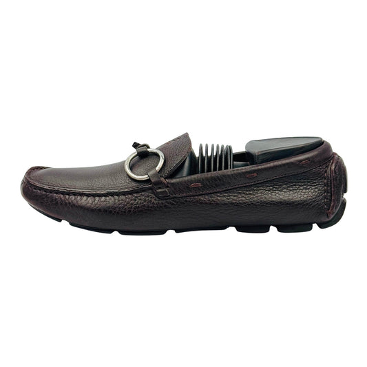 Prada Ring-Bit Brown Leather Loafers (Size 37.5/38) - 1D 0259