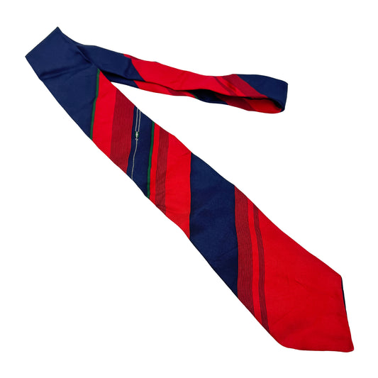 Givenchy Navy Blue 'Stripes' Silk Tie (Size Regular)