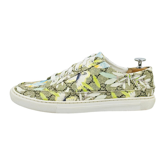 Gucci GG Supreme Blooms Print Low-Top Sneakers (Size 41)