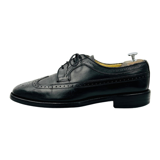Burberry Men's Black Leather Brogue Shoes (Size 45)