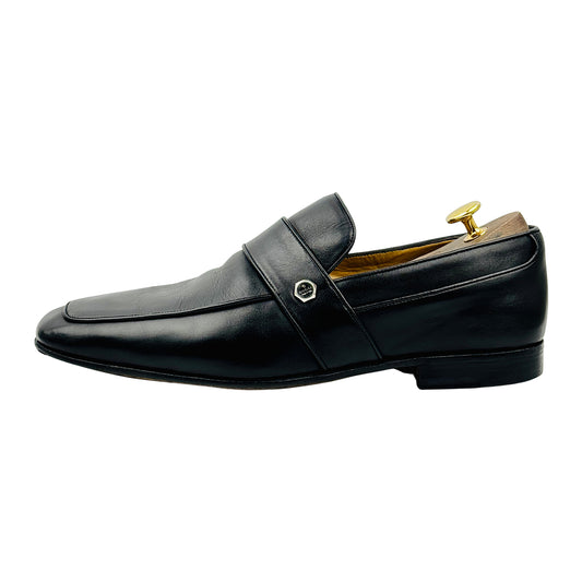 Gucci Men's Black Leather Loafers (Size 43) - 157439