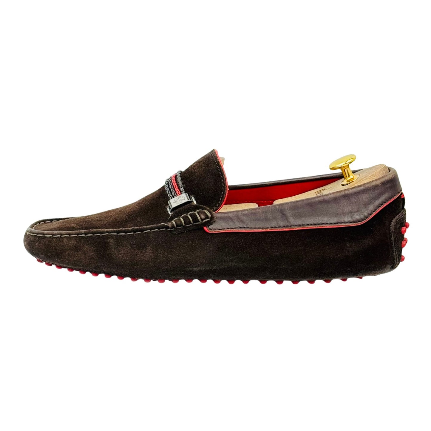 Tod's For Ferrari Brown Gommino Driving Loafers (Size 43)