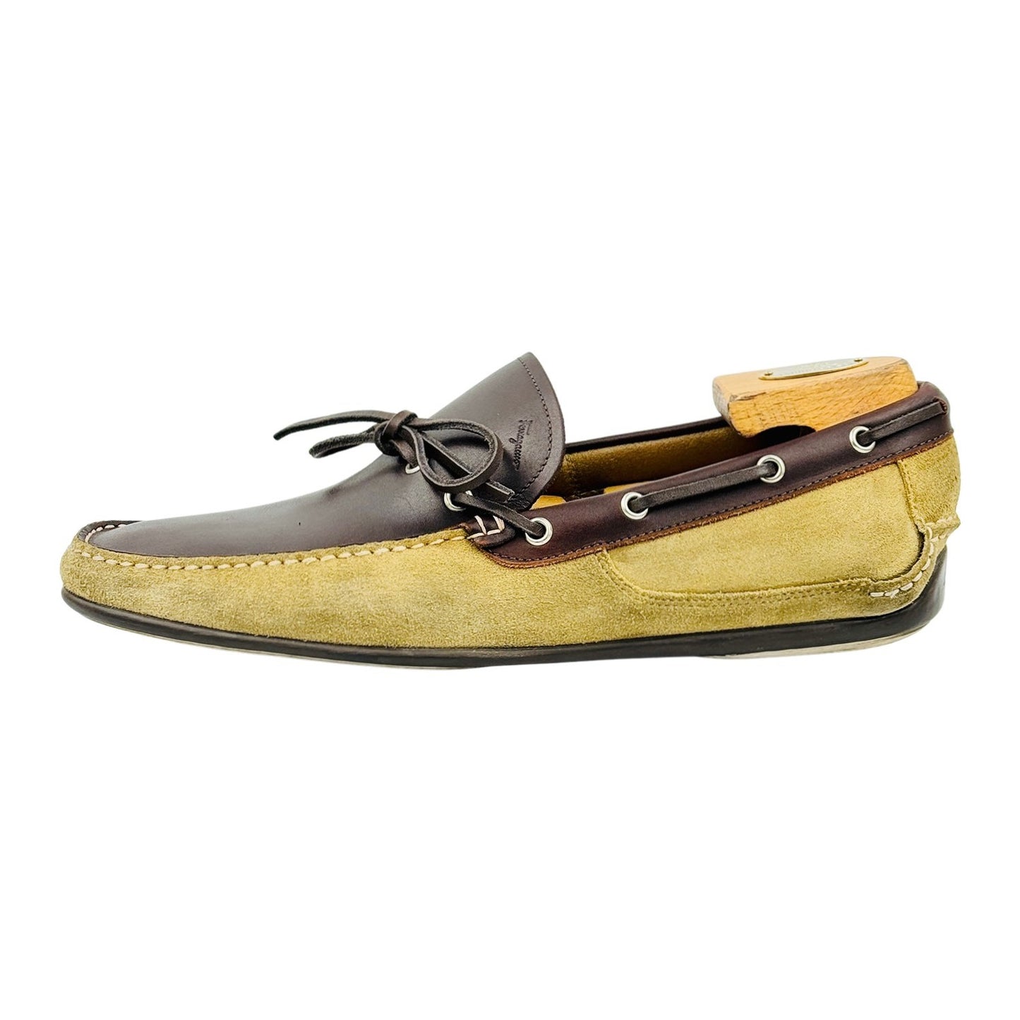 Salvatore Ferragamo 'Dark Brown Camel' Loafers (Size 42.5)