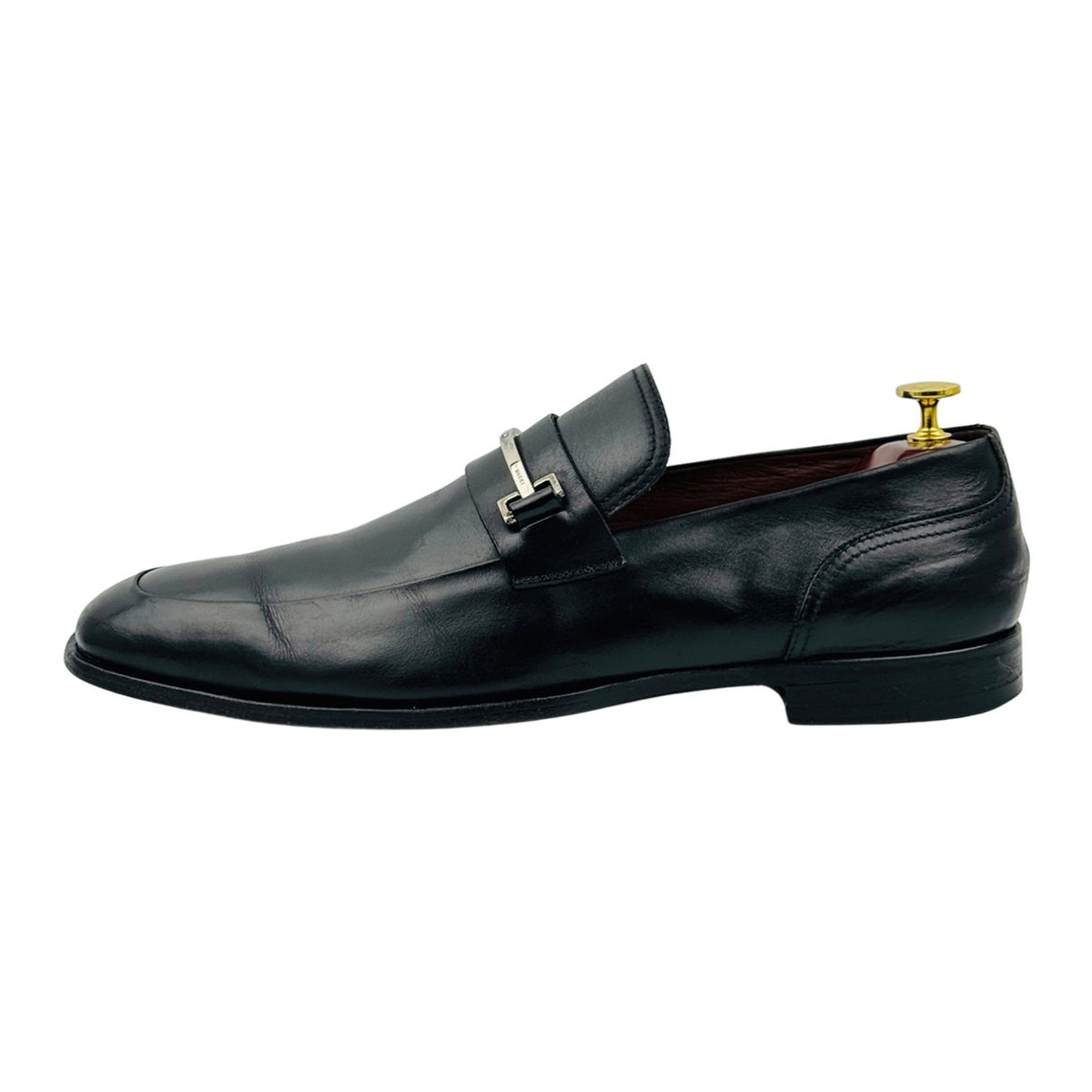 Gucci Men's Black Leather Horsebit Loafers (Size 45/45.5)