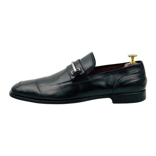 Gucci Men's Black Leather Horsebit Loafers (Size 45/45.5)