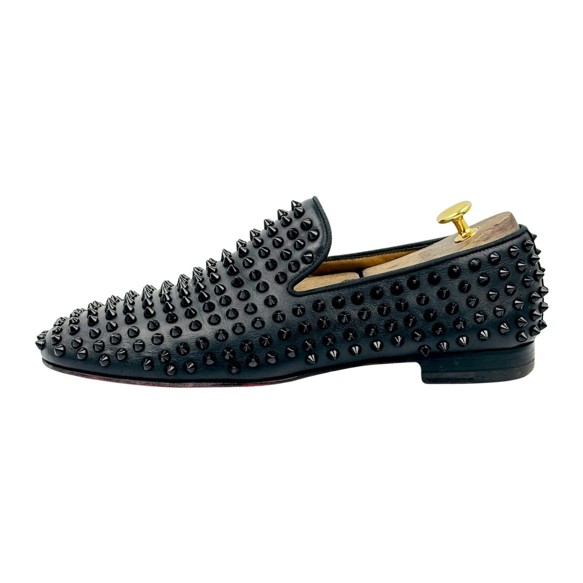 Christian Louboutin Black Dandelion Spikes Loafers (Size 41.5/42)
