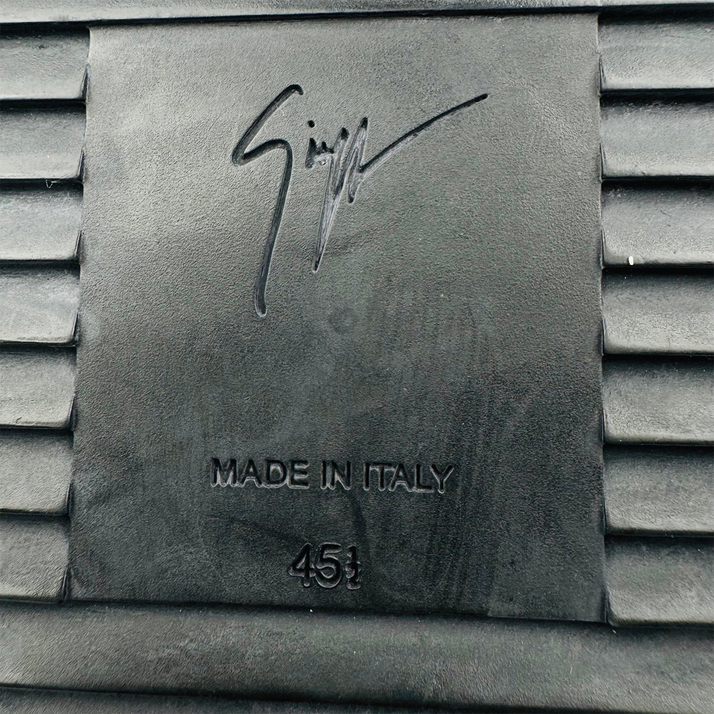 Giuseppe Zanotti Black Croc Embossed Leather Shoes (Size 45)