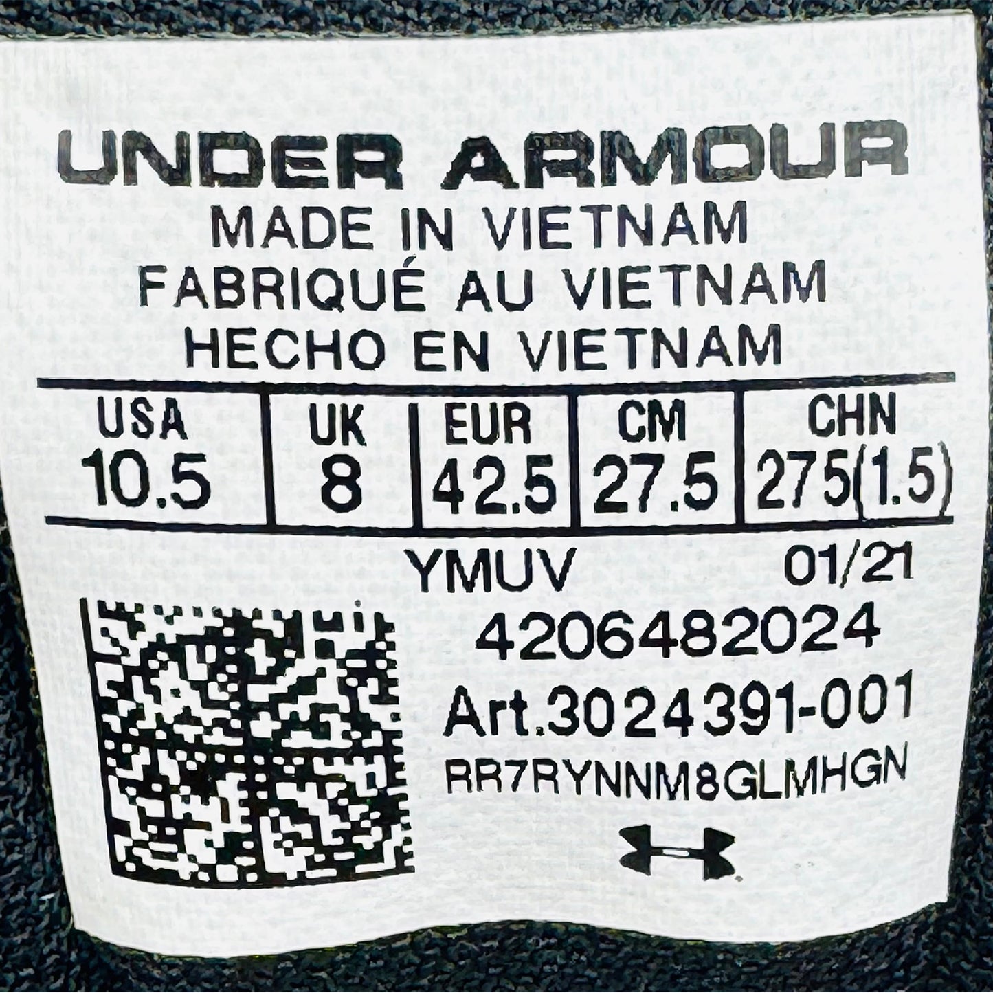 Under Armour HOVR Sonic 4 Shoes (Size 42.5) - 3024391-001