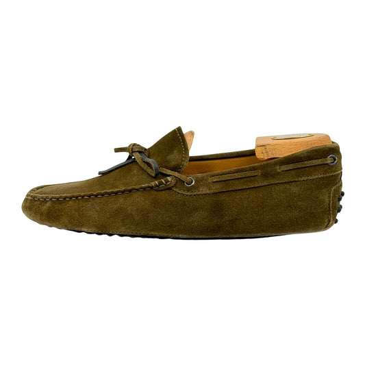 Tod's Men's Gominno Olive Suede Loafer (Size 42.5)