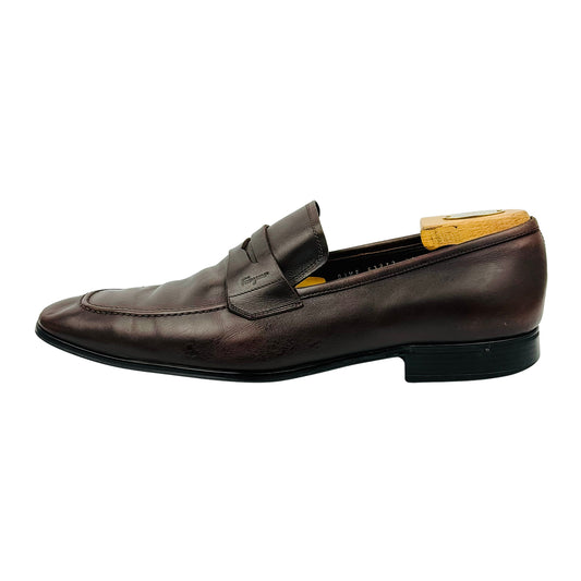 Salvatore Ferragamo Brown Leather Italian Loafer (Size 44/44.5)