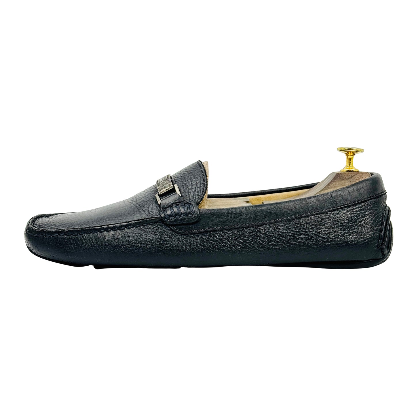 Armani Men's Black Buckle Loafers (Size 43) - XAU137
