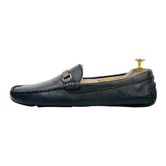 Armani Men's Black Buckle Loafers (Size 43) - XAU137
