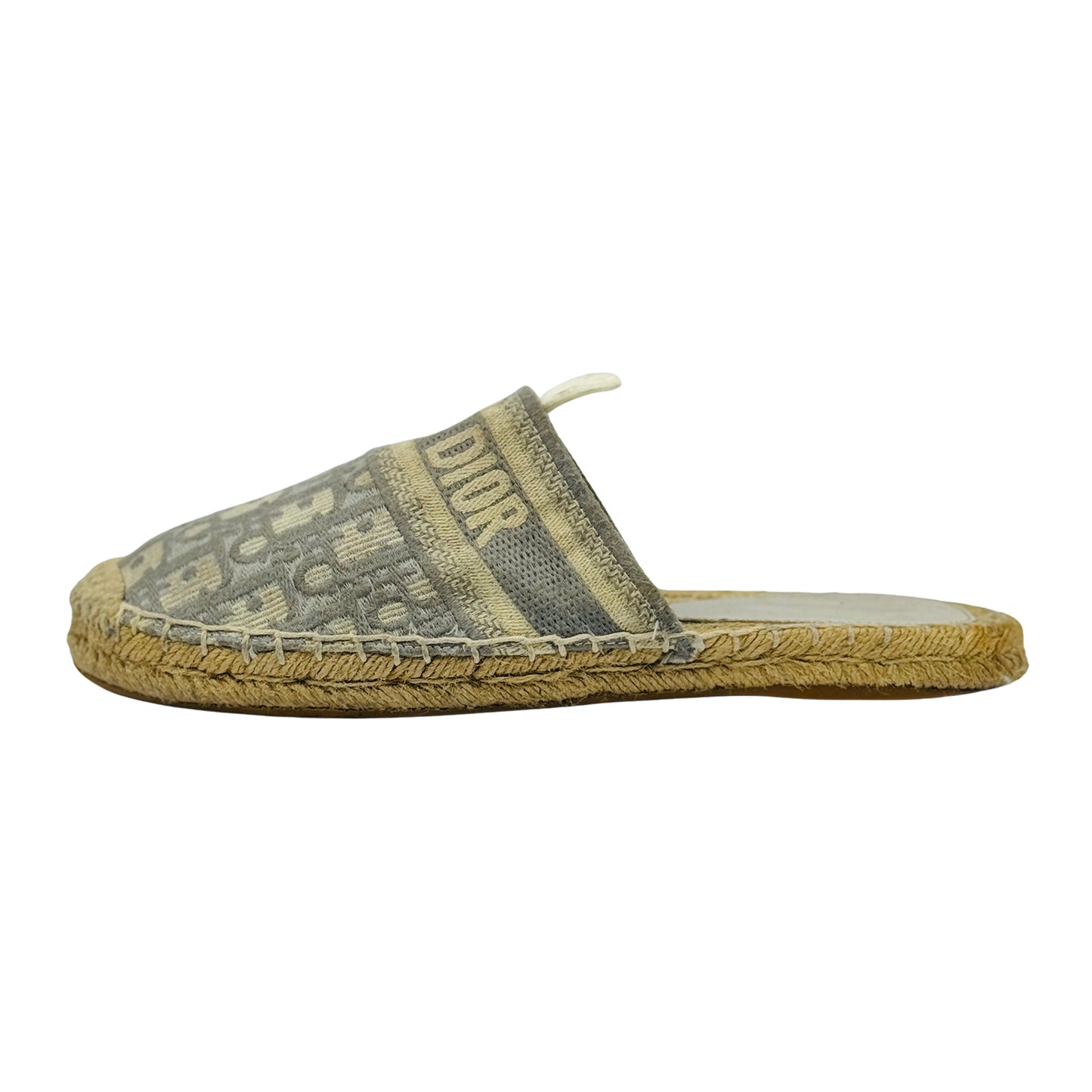 Dior Granville Oblique Espadrille Slides (Size 38/38.5)