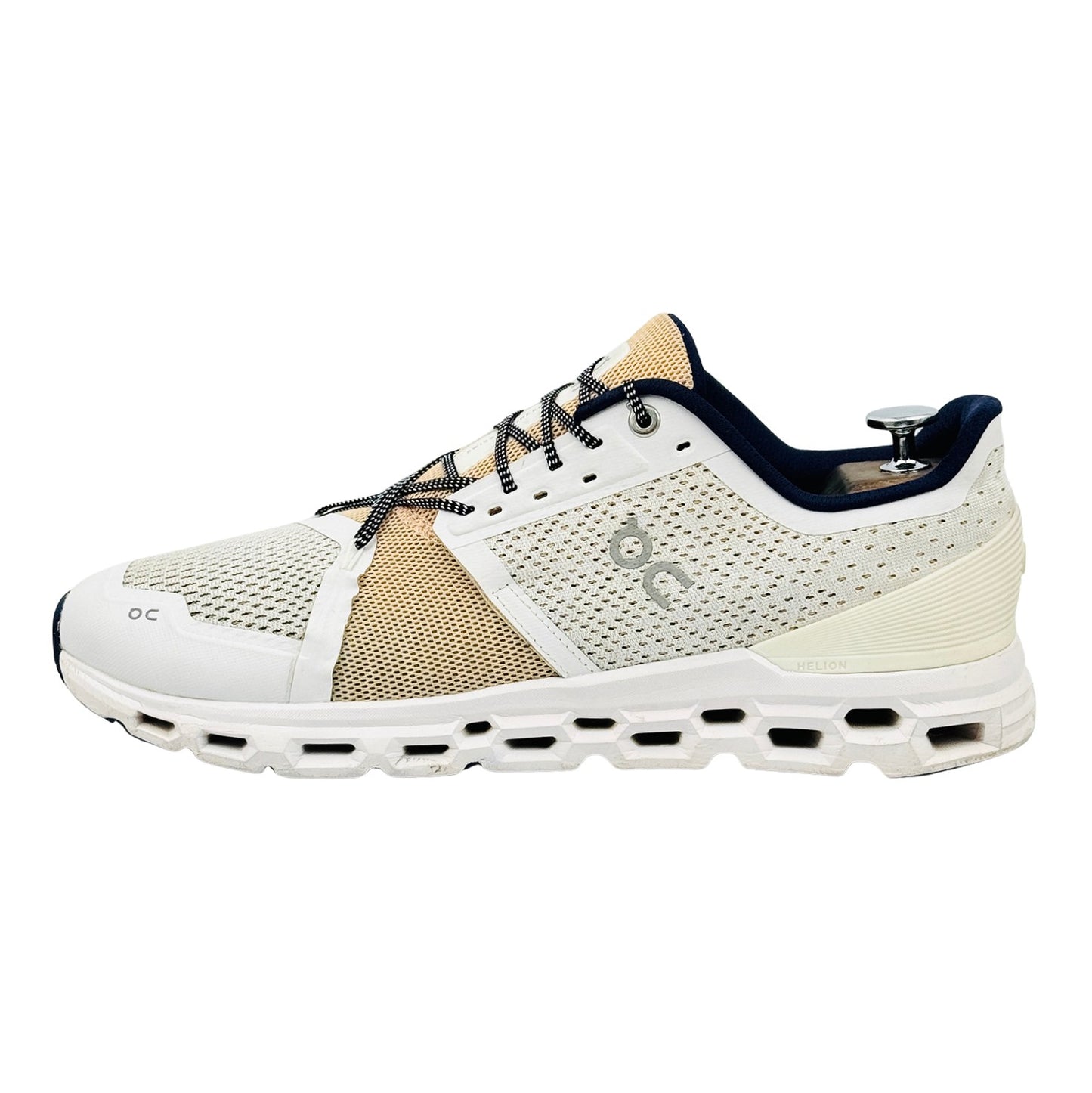 On Running Cloudstratus 'White Almond' Shoes (Size 45)