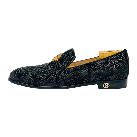 Gucci Men's Black GG Jacquard Loafers (Size 44.5/45)