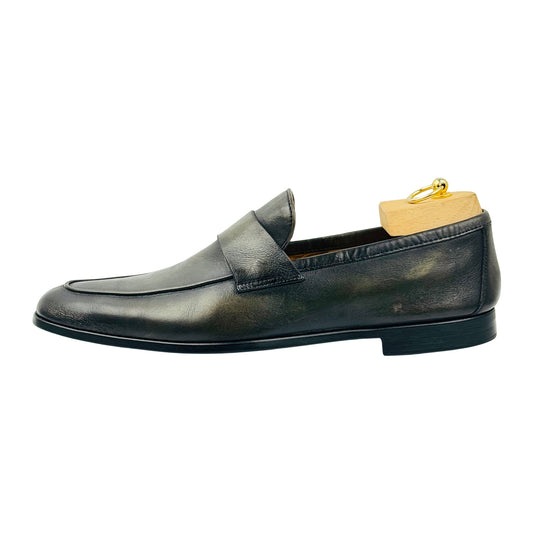 Magnanni Men's Burnished Leather Penny Loafers (Size 43)