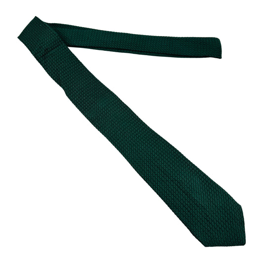 Charles Tyrwhitt Dark Green 'Grenadine Weave' Tie (Size Slim Fit)