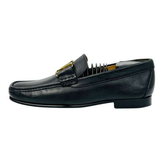 Louis Vuitton Montaigne LV Logo Black Loafer (Size 41/41.5)
