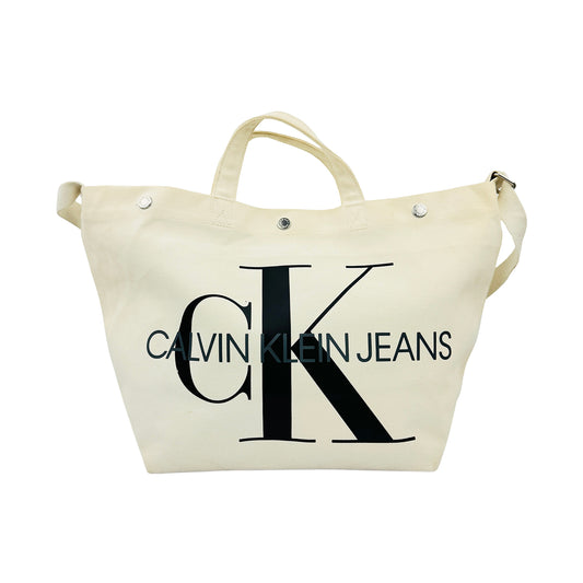 Calvin Klein Jeans Canvas Utility EW Bottom Tote Bag - K60K605310