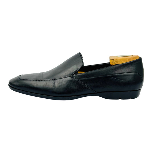 Boss Men's Black Leather Apron Toe Loafer (Size 43/43.5)