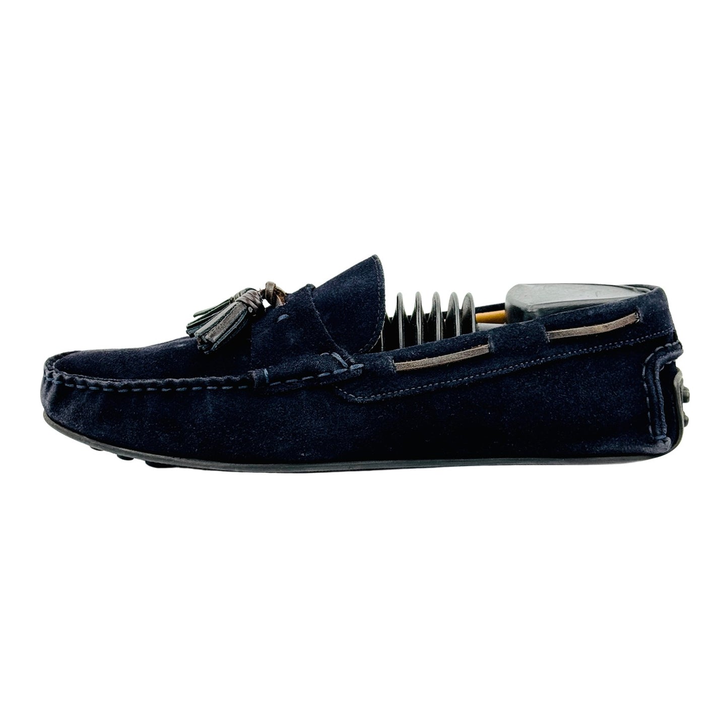 Zara Men's Dark Navy Suede Tassel Loafers (Size 42)