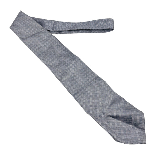 Gucci Grey 'Geometric Pattern' Tie (Size Regular)