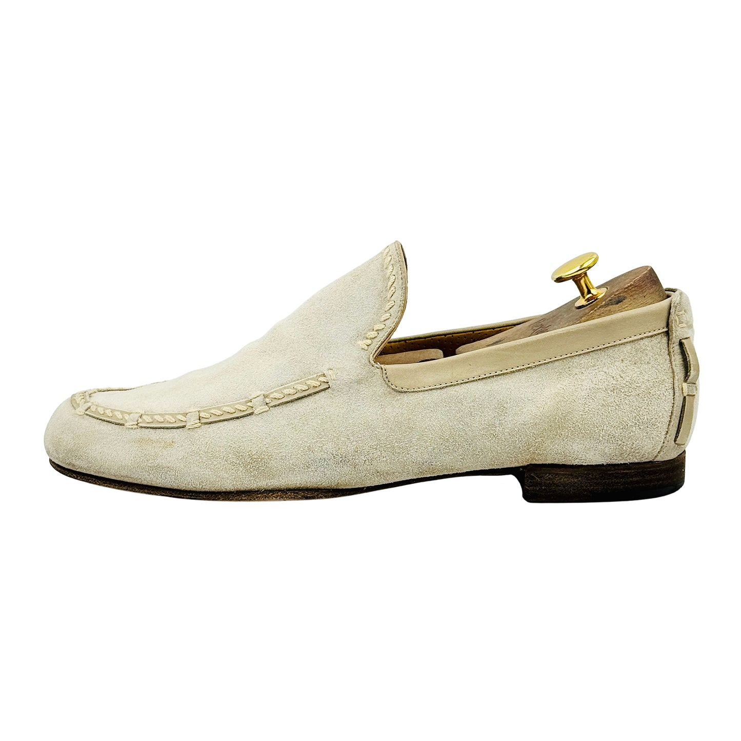 Berluti Men's Beige Suede Loafers (Size 42.5/43)