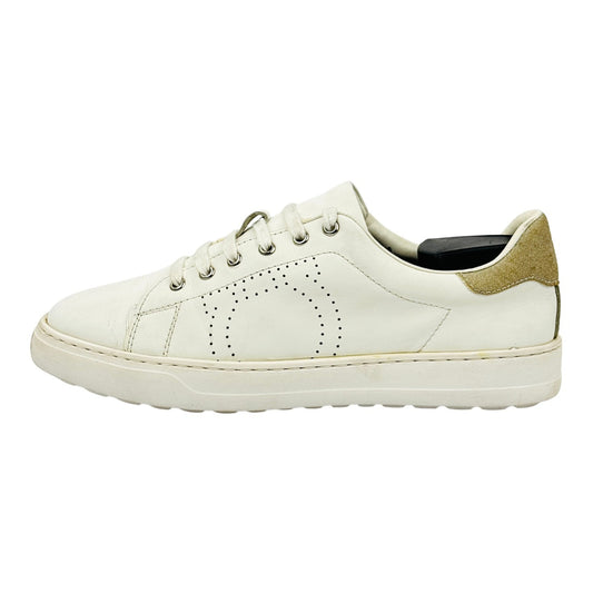 Salvatore Ferragamo Pierre White Sneakers (Size 42)