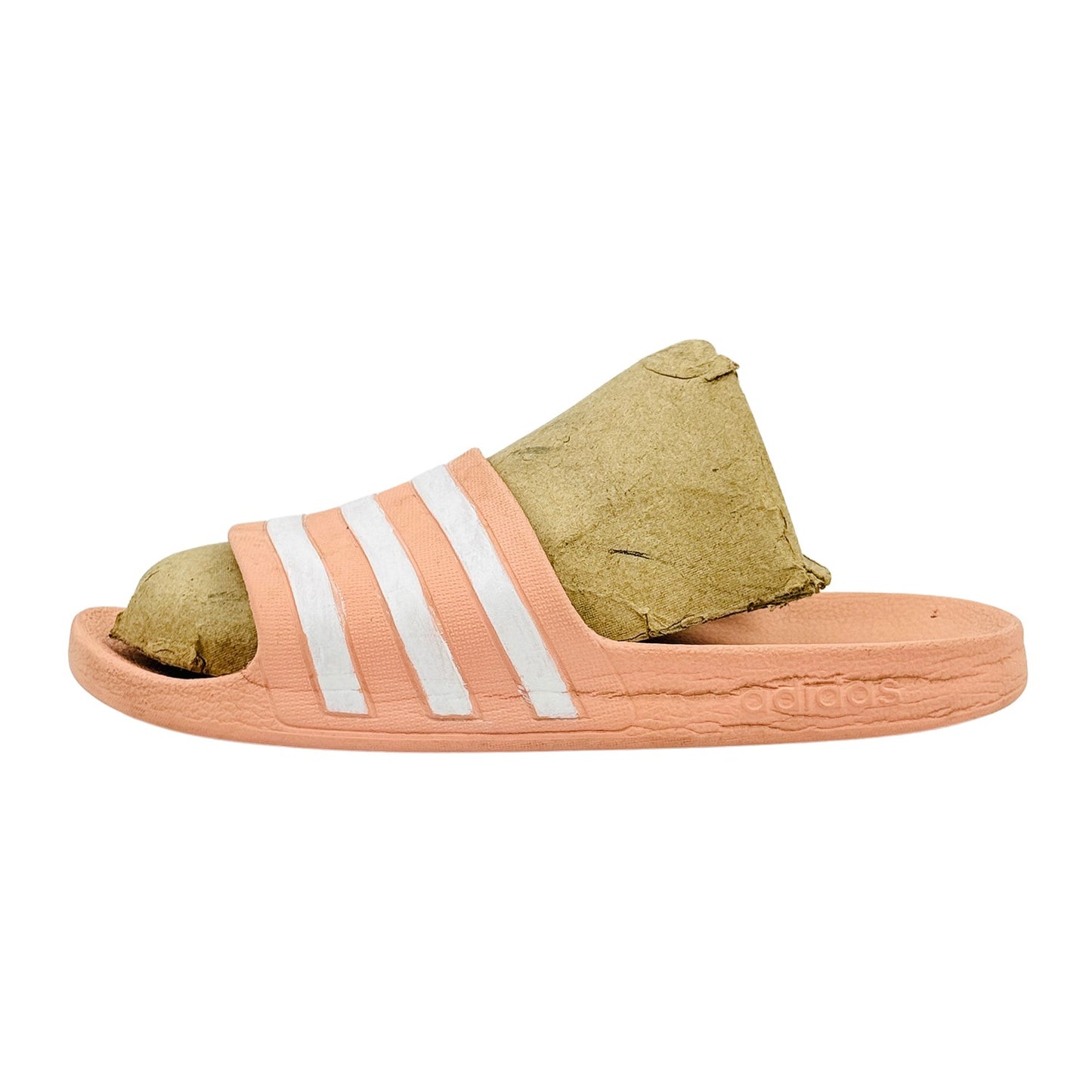 Adidas Adilette Aqua 'Peach' Foam Slides (Size 39)