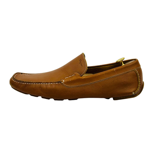 Salvatore Ferragamo Parigi Driver Brown Loafer (Size 44)