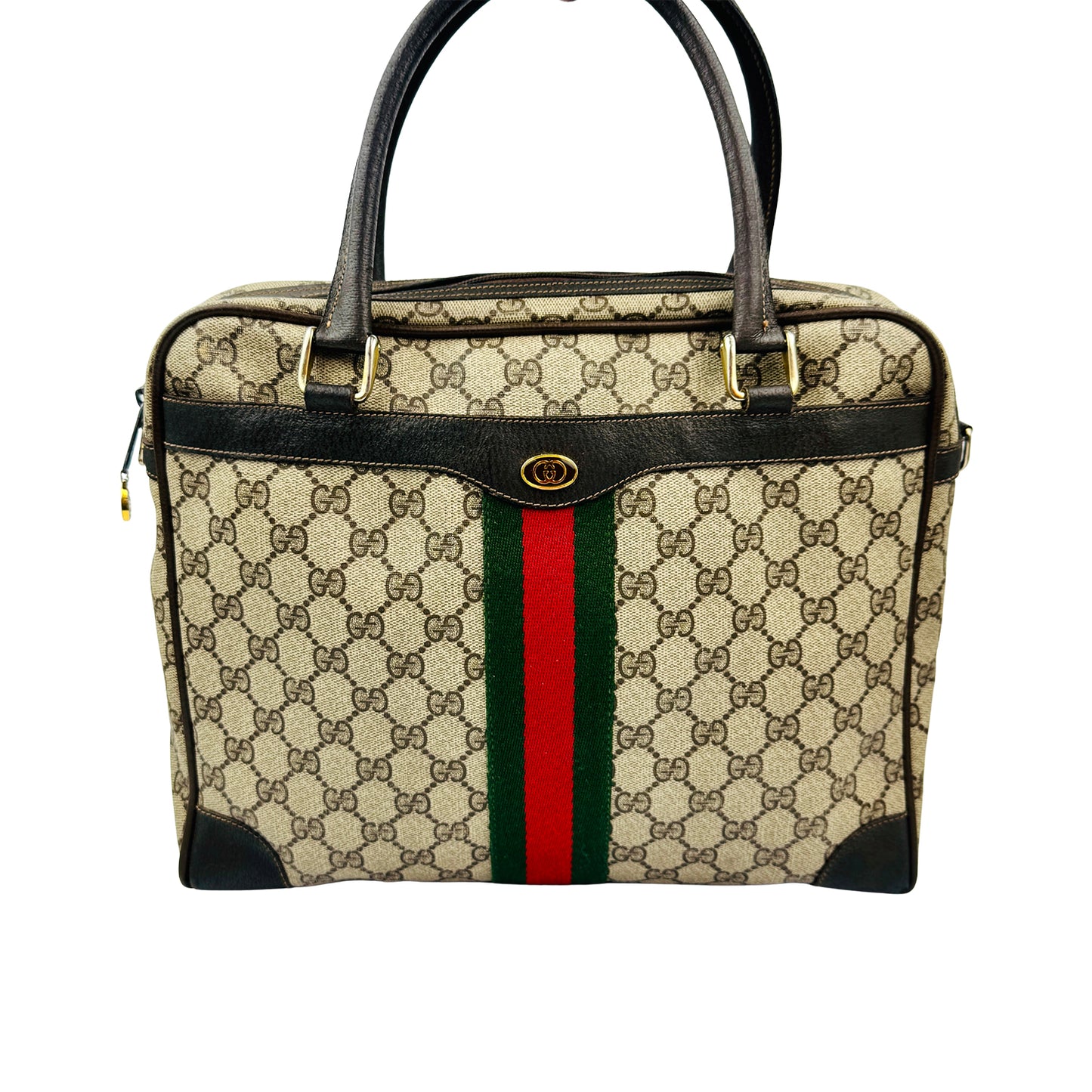 Gucci GG Supreme 'Sherry Line' Beige Canvas Bag