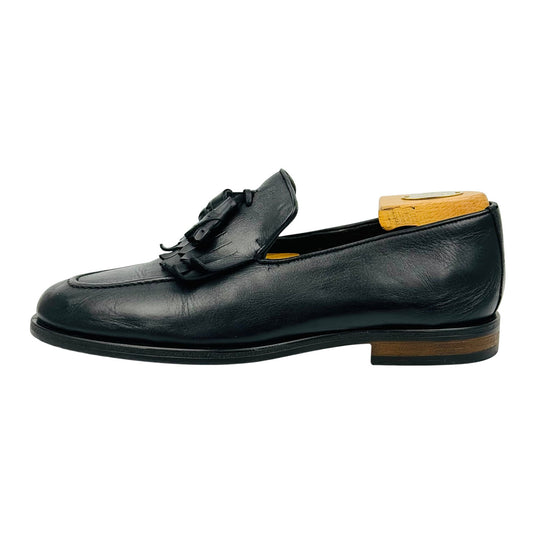 Silvio Massimo Men's Black Tassel Loafer (Size 42.5)