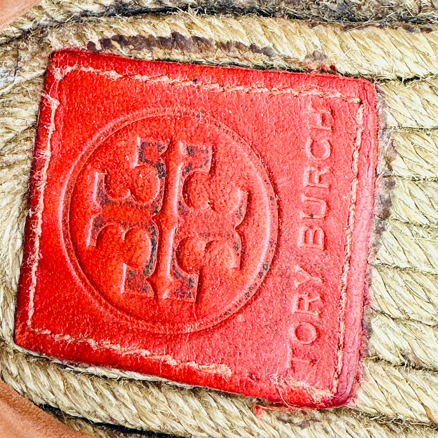 Tory Burch Women's Red Espadrille Shoes (Size 37.5)