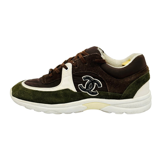 Chanel Men's Low Top Brown Sneakers (Size 43)