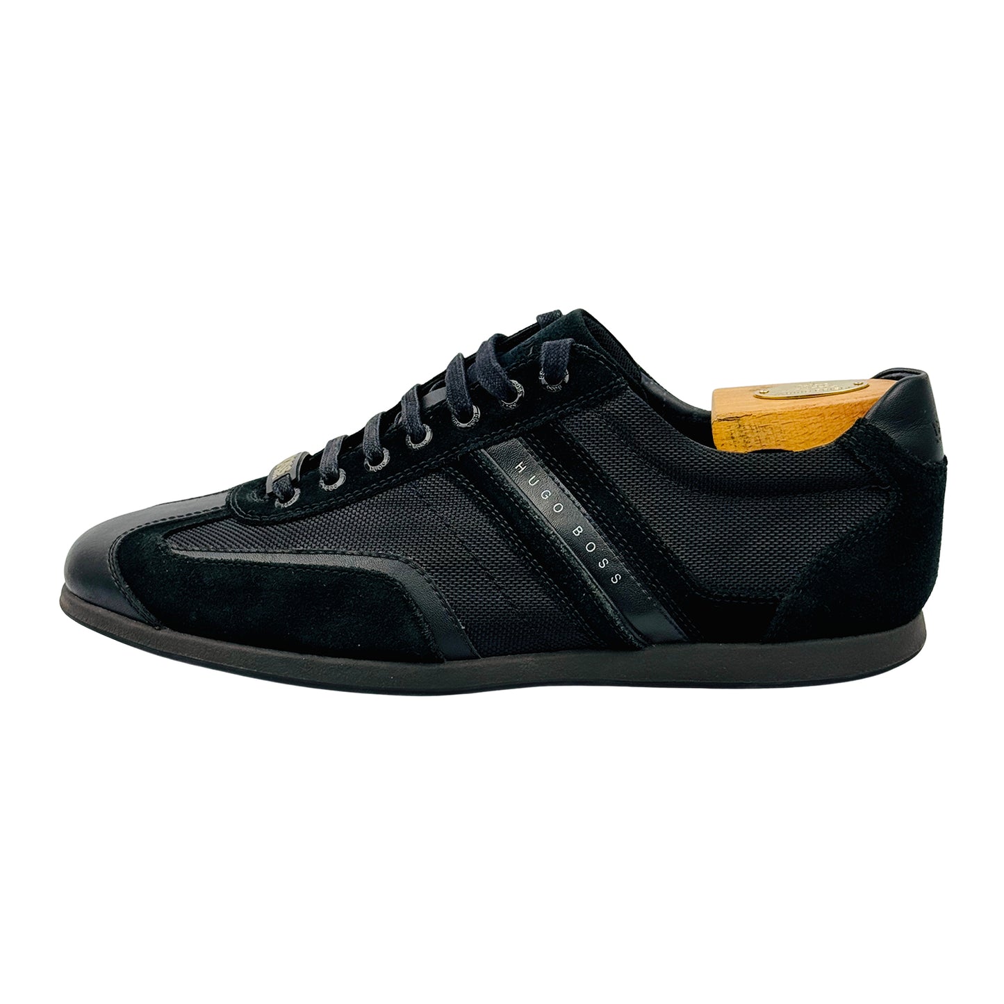 Hugo Boss Men's Stiven Black Sneakers (Size 43) - 50247608