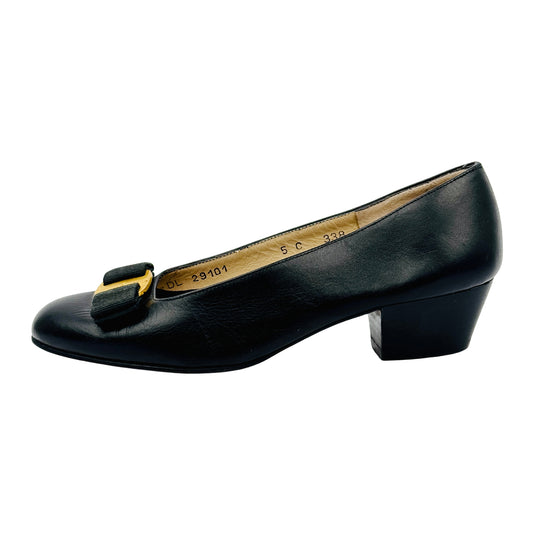 Salvatore Ferragamo Women's Vara Bow Pump Shoes (Size 36)