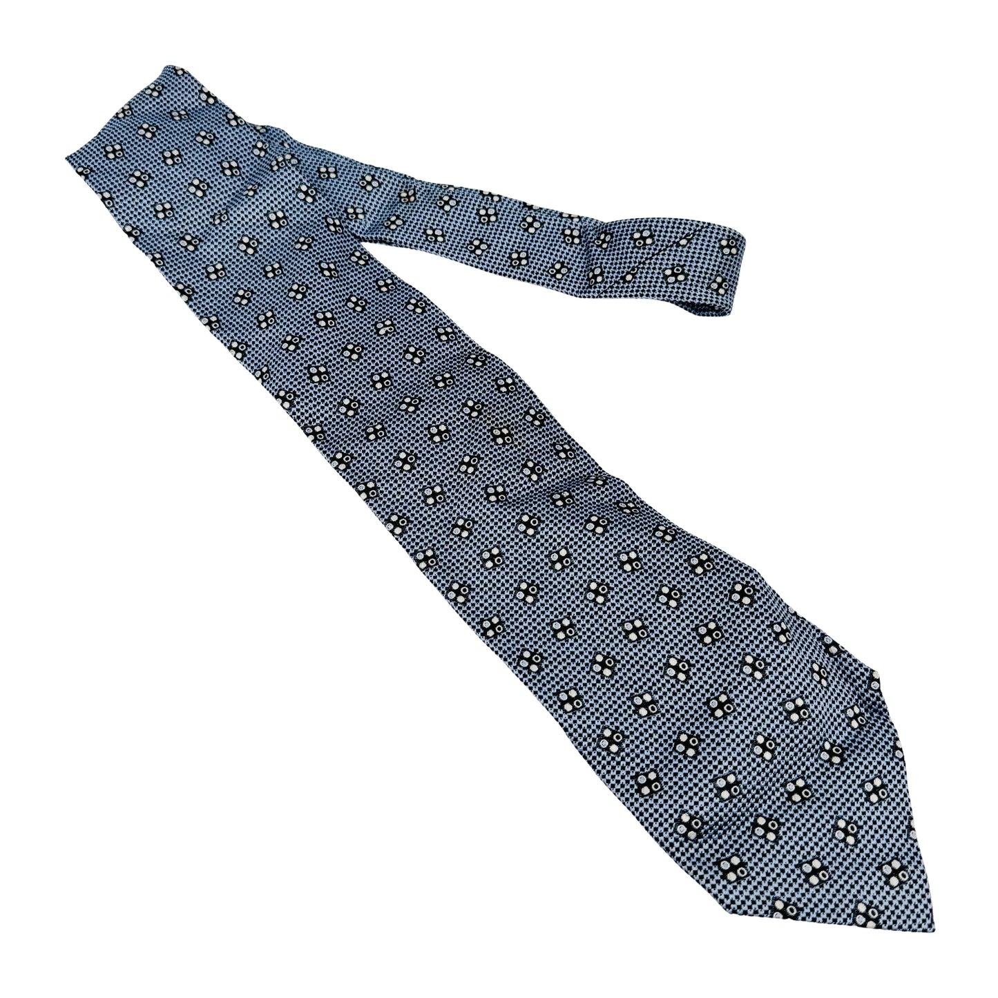 Ermenegildo Zegna Light Blue 'Geometric Pattern' Tie (Size Regular)