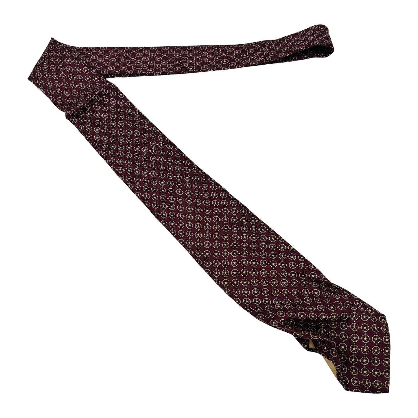 Chopard Burgundy 'Motifs' Tie (Size Slim Fit)