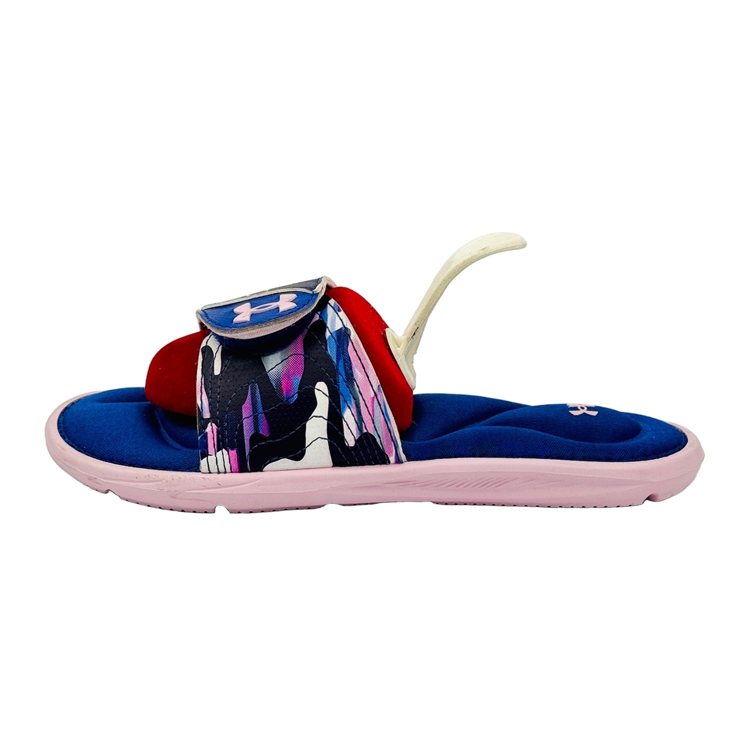 Image of Under Armour Ignite VI Graphic Strap Slides (Size 36) - 3024454-600