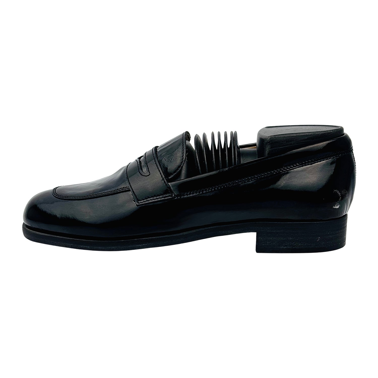 Image of Tod's Men's Black Patent Leather Loafers (Size 37.5/38)