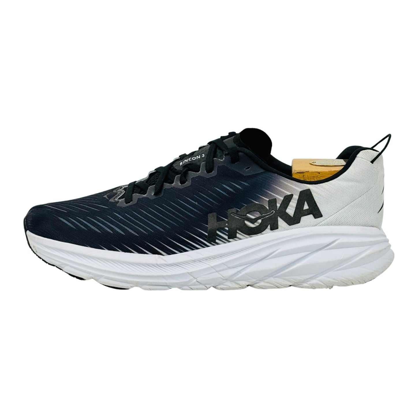 Hoka Rincon 3 Black White Shoes (Size 44) - 1119395 BWHT