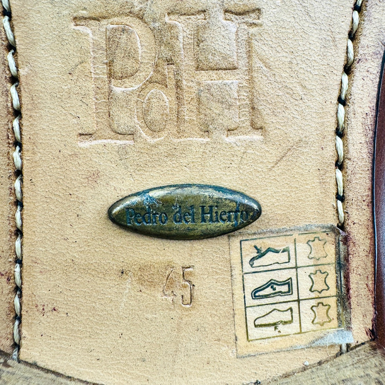 Pedro del Hierro Tan Leather Penny Loafers (Size 45)