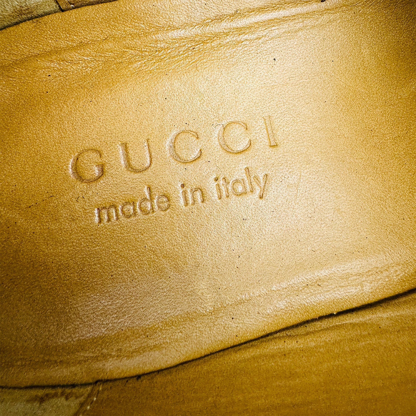 Gucci Men's Bamboo Horsebit Web Loafers (Size 44/44.5)