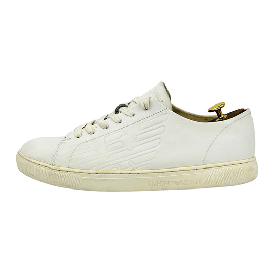 Emporio Armani Men's White Sneakers (Size 43)