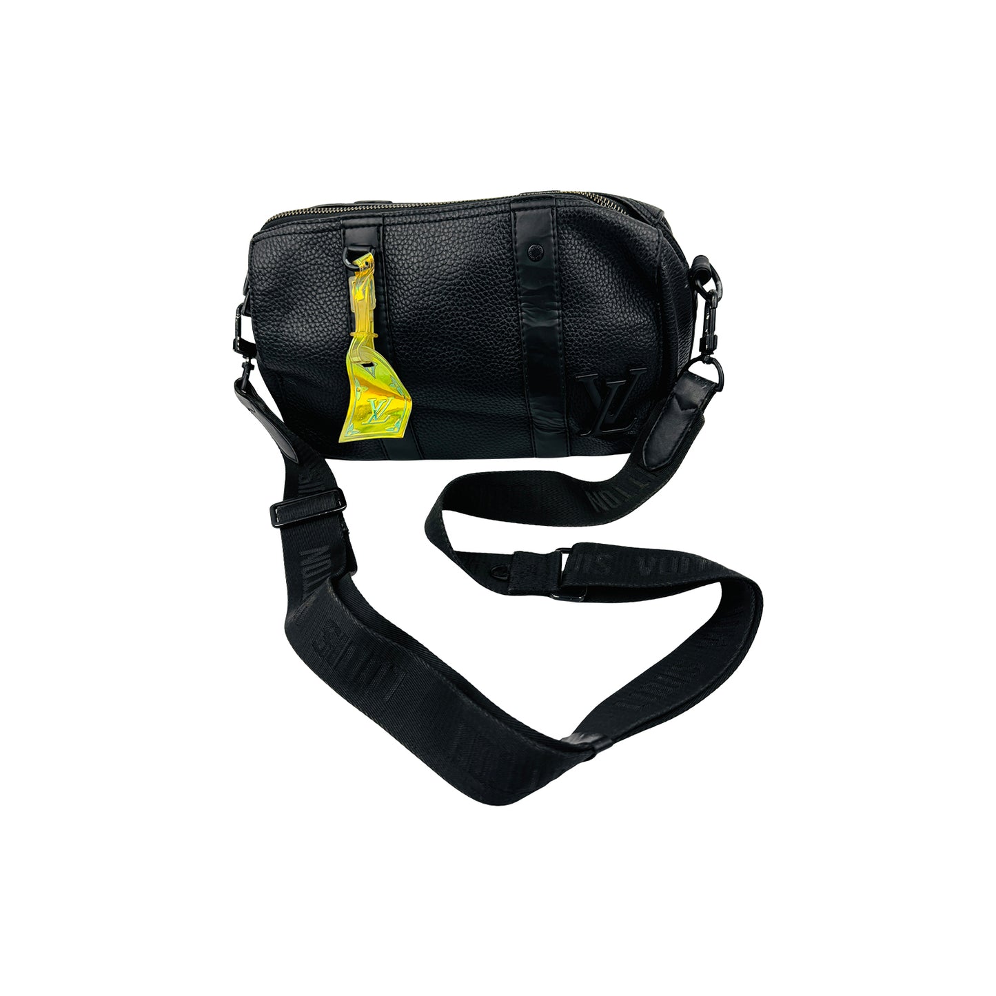 Louis Vuitton City Keepall Black Leather Shoulder Bag