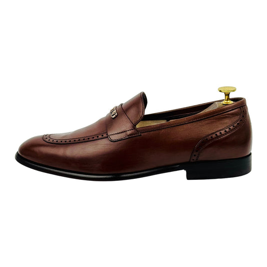 Valentino Brown Leather Italian Loafer (Size 41.5)